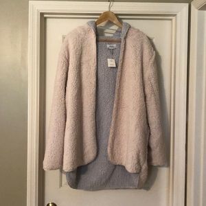 UO Carmella Cozy Reversible Teddy Coat